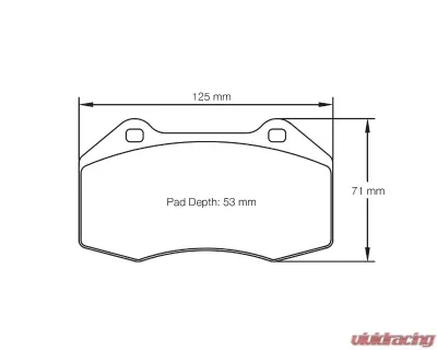 Pagid Racing Rear Brake Pads R01 Alfa Romeo 4C | Opel Adam Rallye Cup - 8023 R01