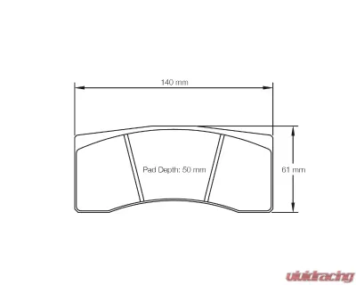 Pagid Racing Front Brake Pads RST 1 Red Mitsubishi Lancer Evo IX Gravel Rally 2005-2007 - 8030 RST1