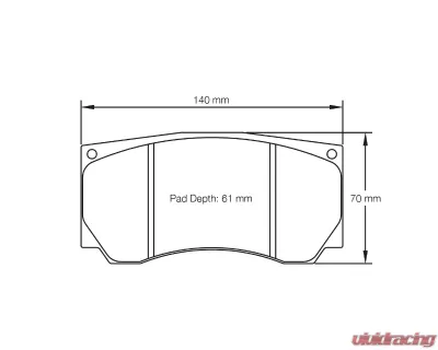 Pagid Racing Front Brake Pads RSL 1 Yellow Peugeot 207 Asphalt Rally 2006-2015 - 8033 RSL1