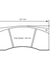 Pagid Racing Rear Brake Pads RSL 1 Yellow Porsche 997 GT3 Cup S 2008-2012                                     - 8037 RSL1 - Image 2