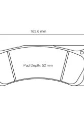 Pagid Racing Front Brake Pads RST 2 Red Porsche 997 GT3 Cup S 2008-2012                                     - 8038 RST2 - Image 2