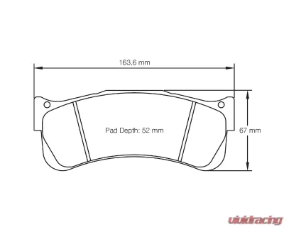 Pagid Racing Front Brake Pads RST 2 Red Porsche 997 GT3 Cup S 2008-2012 - 8038 RST2