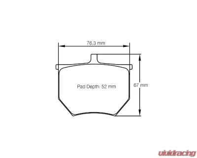 Pagid Racing Brake Pads RSH 42 Light Blue AP Racing CP2372 D52 Caliper - 8040 H42