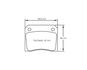 Pagid Racing Rear Brake Pads RSH 42 Light Blue AC Cobra 428 7.0 1967-1974