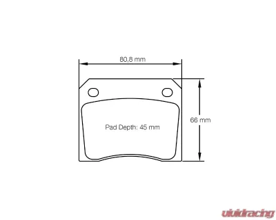 Pagid Racing Rear Brake Pads RSH 29E Light Blue AC Cobra 428 7.0 1967-1974 - 8041 H29E