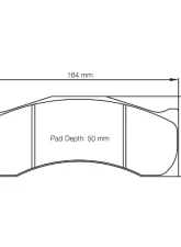 Pagid Racing Brake Pads RST 3 Red AP Racing CP6766 D50 Caliper                                     - 8044 RST3 - Image 2