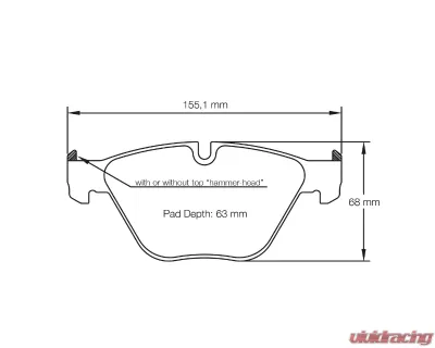 Pagid Racing Front Brake Pads RSC 1 Black BMW M3 2007-2013 - 8053 RSC1
