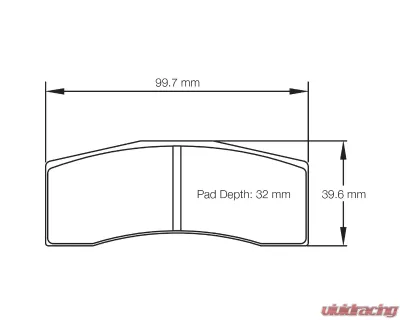 Pagid Racing Front/Rear Brake Pads RST 2 Red Dallara F308 |  F317 | F312 AP - 8060 RST2