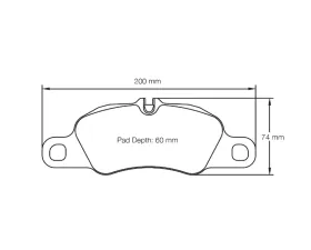 Pagid Racing Front Brake Pads RSL 3 Yellow Porsche 981 Boxster 2016