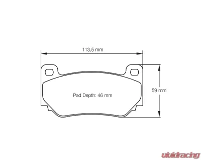 Pagid Racing Brake Pads RSL 29 Yellow AP Racing CP7600 D46 Caliper - 8076 29