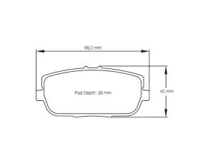 Pagid Racing Rear Brake Pads RSL 29 Fiat Abarth 124 Spider | Mazda MX-5 Miata NC