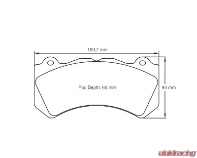 Pagid Racing Front Brake Pads RS 14 Blue Nissan R35 GTR 2008 - 8081 14