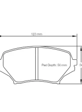 Pagid Racing Front Brake Pads RST 3 Red Mazda MX-5 Miata NC 2006-2015                                     - 8082 RST3 - Image 2