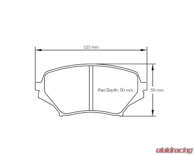 Pagid Racing Front Brake Pads RST 3 Red Mazda MX-5 Miata NC 2006-2015 - 8082 RST3