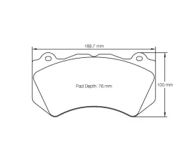 Pagid Racing Front Brake Pads RSC 2 Black Ferrari Enzo | F430