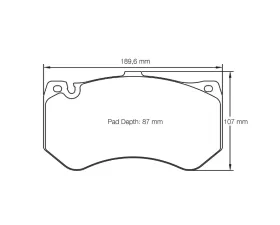 Pagid Racing Front Brake Pads RSC 2 Black Mercedes AMG GTR 2017