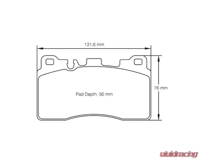 Pagid Racing Front Brake Pads RSC 2 Black Mercedes SLS AMG Black Series 2009-2015 - 8089 RSC2