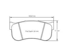 Pagid Racing Front Brake Pads RST 5 Red Ferrari 488 GT3 | Lamborghini Huracan