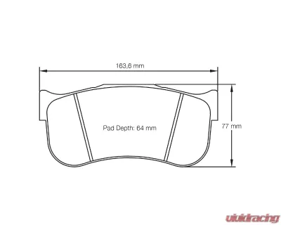 Pagid Racing Front Brake Pads RSL 1 Yellow Ferrari 488 GT3 | Lamborghini Huracan - 8101 RSL1