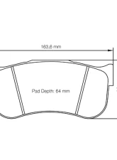 Pagid Racing Brake Pads RSL 1 Yellow Brembo Caliper                                     - 8102 RSL1 - Image 2