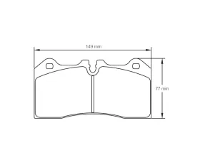 Pagid Racing Rear Brake Pads RSC 2 Black McLaren 570s | 650s