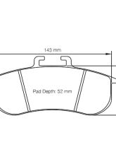 Pagid Racing Front Brake Pads RSL 1 Yellow BMW M235i Racing PFC front caliper 2014-2015                                     - 8197 RSL1 - Image 2