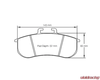 Pagid Racing Front Brake Pads RSL 1 Yellow BMW M235i Racing PFC front caliper 2014-2015 - 8197 RSL1