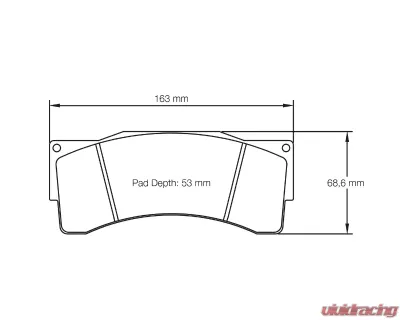 Pagid Racing Front Brake Pads RSL 1 Yellow KTM X-Bow GT4 2015 - 8222 RSL1