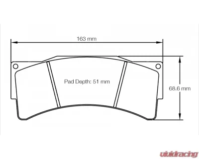 Pagid Racing Front/Rear Brake Pads RSL 2 Yellow Norma M30 LMP3 2017 - 8233 RSL2