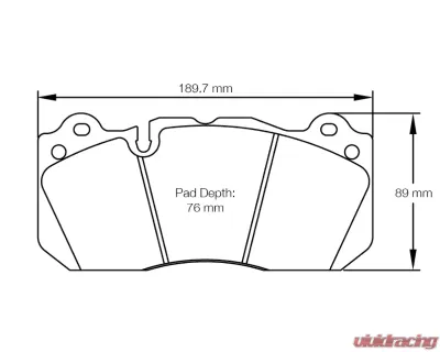 Pagid Racing Front Brake Pads RSL 29 Yellow Ford Mustang Shelby GT350 2015 - 8239 29