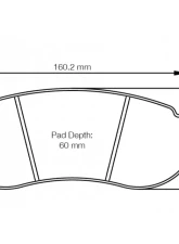 Pagid Racing Front Brake Pads RST 1 Red Porsche 991 GT3 R 2016-2018                                     - 8241 RST1 - Image 2