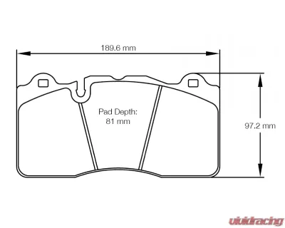 Pagid Racing Front Brake Pads RSC 2 Red Chevrolet | Dodge | Ford - 8253 RSC2