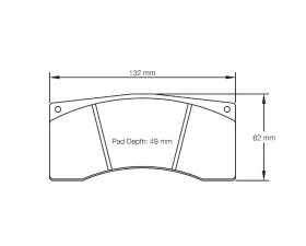 Pagid Racing Brake Pads RST 5 Red Alcon B type 4441 Calipers