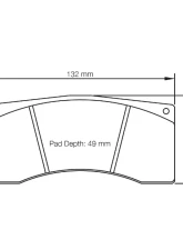 Pagid Racing Brake Pads RST 1 Red Alcon B type 4441 Calipers                                     - 8267 RST1 - Image 2