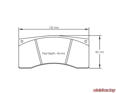 Pagid Racing Brake Pads RST 1 Red Alcon B type 4441 Calipers - 8267 RST1