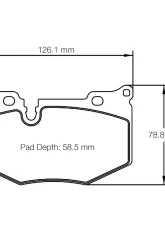 Pagid Racing Rear Brake Pads RSL 29 Yellow Chevrolet Corvette C8 Z51 2020                                     - 8279 RSL29 - Image 2