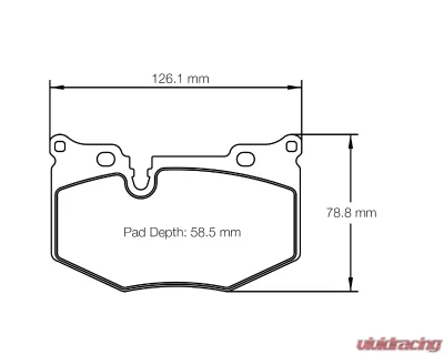 Pagid Racing Rear Brake Pads RSL 29 Yellow Chevrolet Corvette C8 Z51 2020 - 8279 RSL29