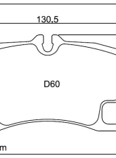 Pagid RS 14 Black Rear Brake Pads Porsche 997 Turbo | GT3 | GT3RS | Carrera 3.6 or 3.8 CLEARANCE                                     - PAG-8006-RS14 - Image 2