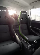 Recaro Pole Position SL Seat Ebony Dinamica | Green Edges                                     - 070.77.1B12 - Image 3