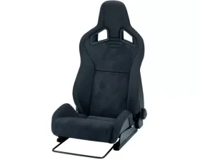 Recaro Black Nardo/Black Artista Driver Cross Sportster CS 3 Point Belt Seat with Grey Logo