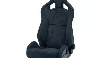 Recaro Black Nardo/Black Artista Driver Cross Sportster CS 3 Point Belt Seat w/ Grey Logo                                     - 414.00.1351 - Image 5