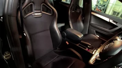 Recaro Black Nardo/Black Artista Passenger Cross Sportster CS 3 Point Seat w/ Grey Logo                                     - 414.00.2351 - Image 3