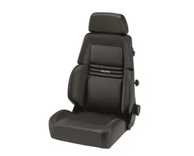 Recaro Comfort Seat Expert S 3 Point Belt  Black Leather | Black Leather Silver Logo CLEARANCE