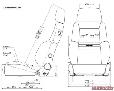 Recaro Expert M Reclineable Seat - LTW.00.000.LL11