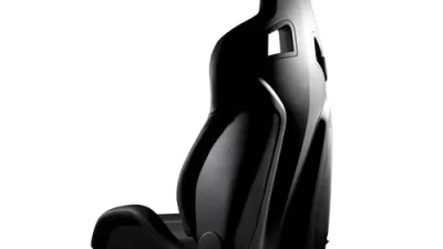 Recaro Black Nardo/Black Artista Passenger Cross Sportster CS 3 Point Seat w/ Grey Logo                                     - 414.00.2351 - Image 2