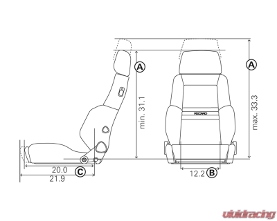 RECARO Expert M Reclineable Seat - LHW.00.000.3168