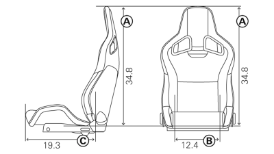 Recaro Sportster GT Reclineable Driver Seat                                     - 410.1GT.3163 - Image 2
