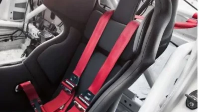 Recaro Velour Black Carbon Fiber P1300 GT Racing Seat                                     - 071.71.0995-01 - Image 2