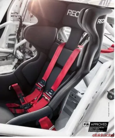Recaro Velour Black Carbon Fiber P1300 GT Racing Seat - 071.71.0995-01