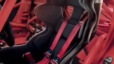 Recaro Velour Black Carbon Fiber P1300 GT-LW Racing Seat                                     - 071.87.0995-01 - Image 2